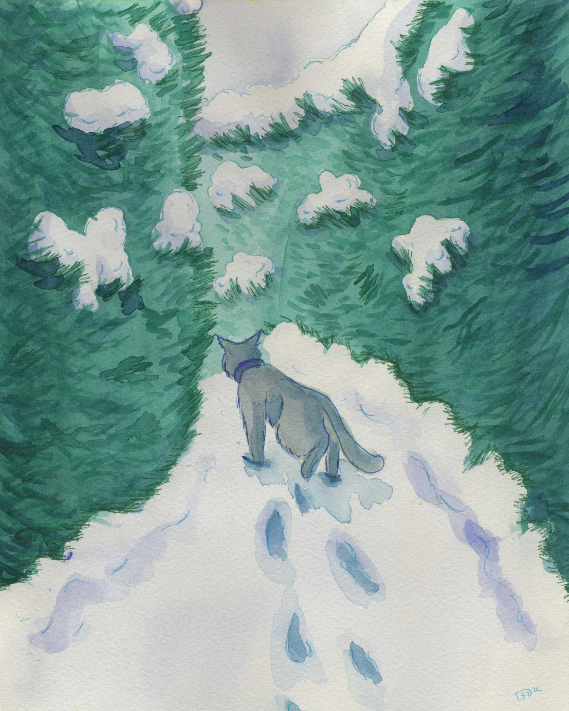 Book illustration inspired by a trip to The Berkshires, MA