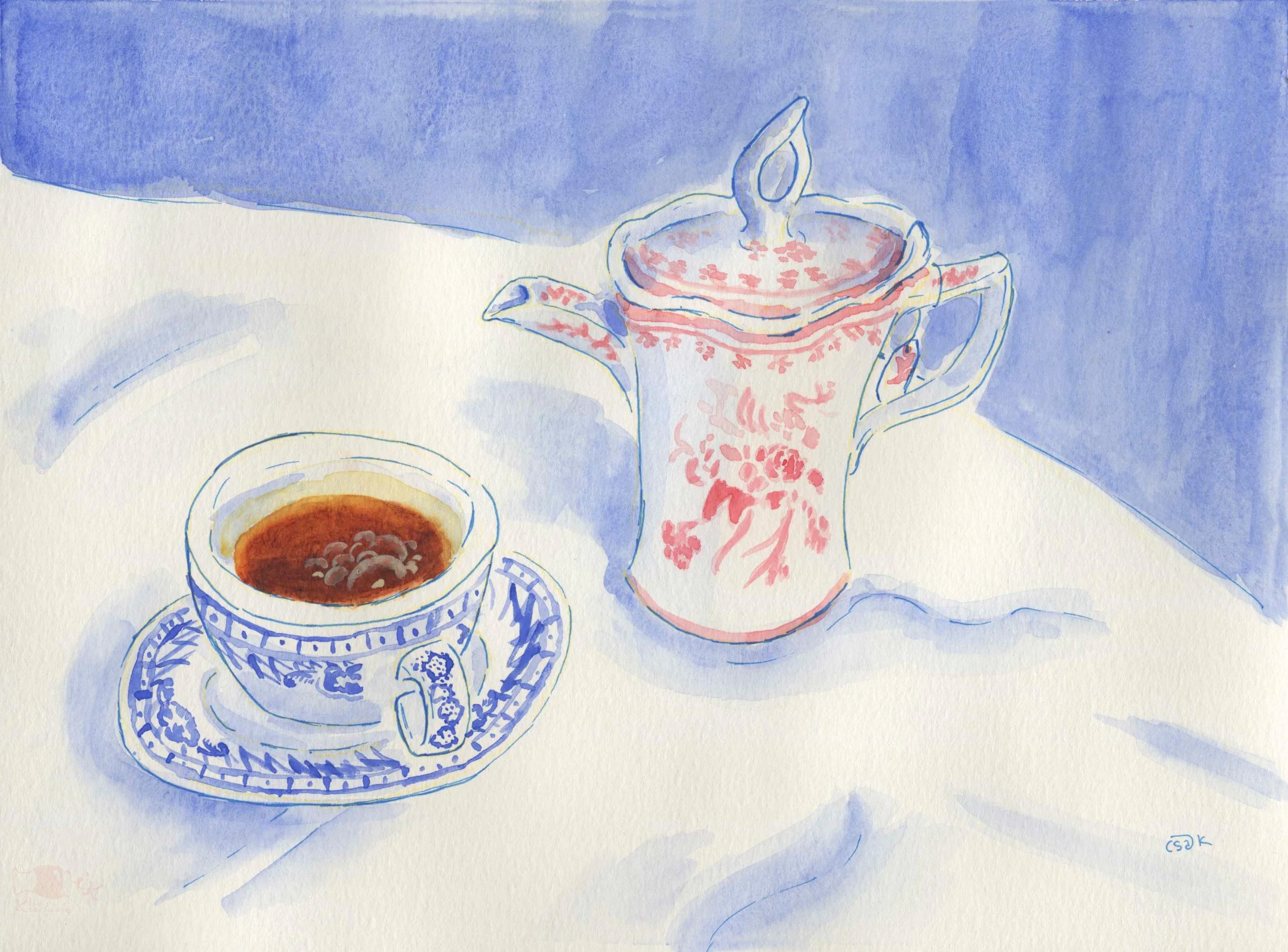 Tea Time; Inspired by breakfast at the Red Lion Inn
