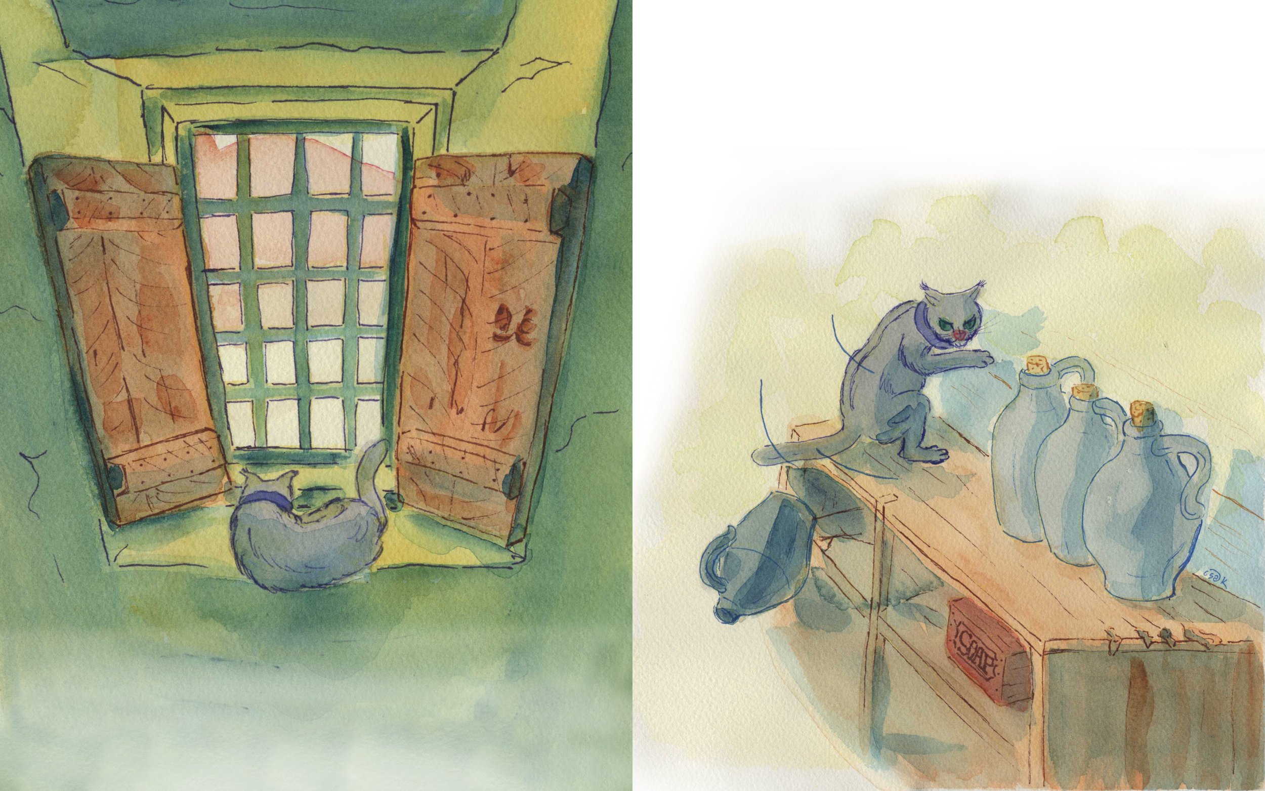 Book spread inspired by a trip to The Berkshires, MA