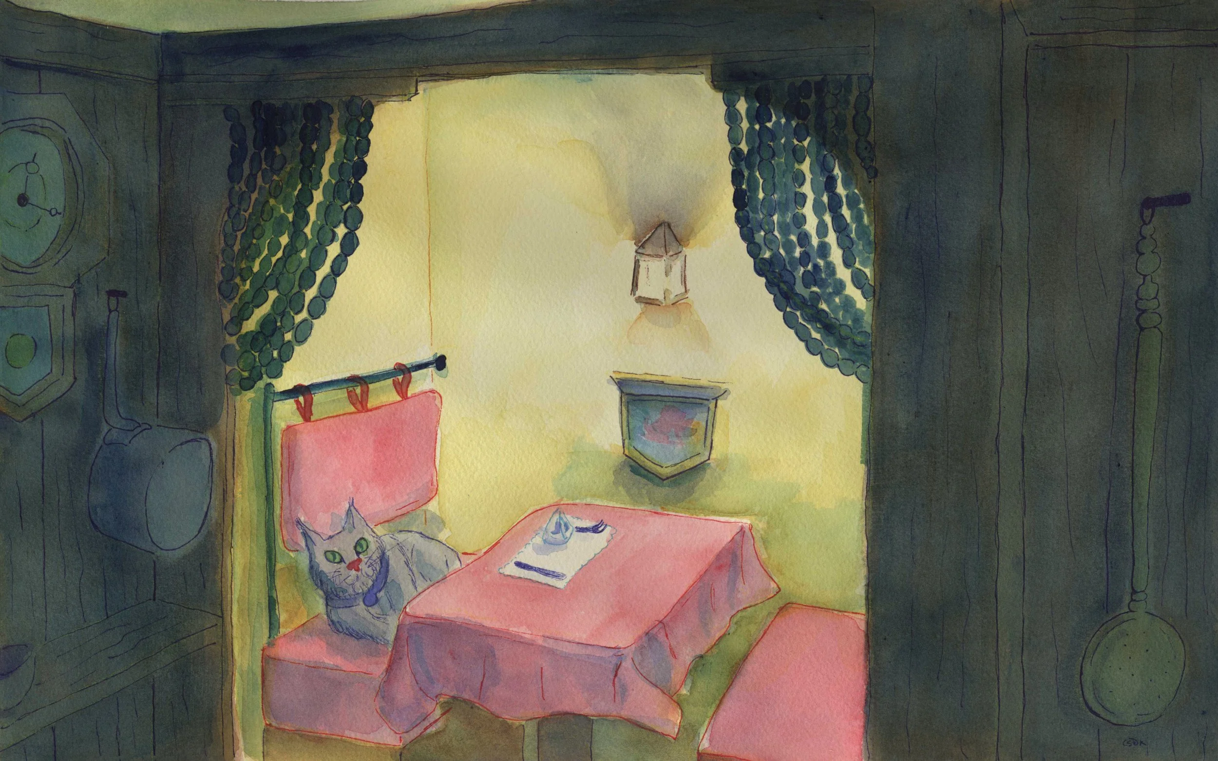 Book spread inspired by a trip to The Berkshires, MA