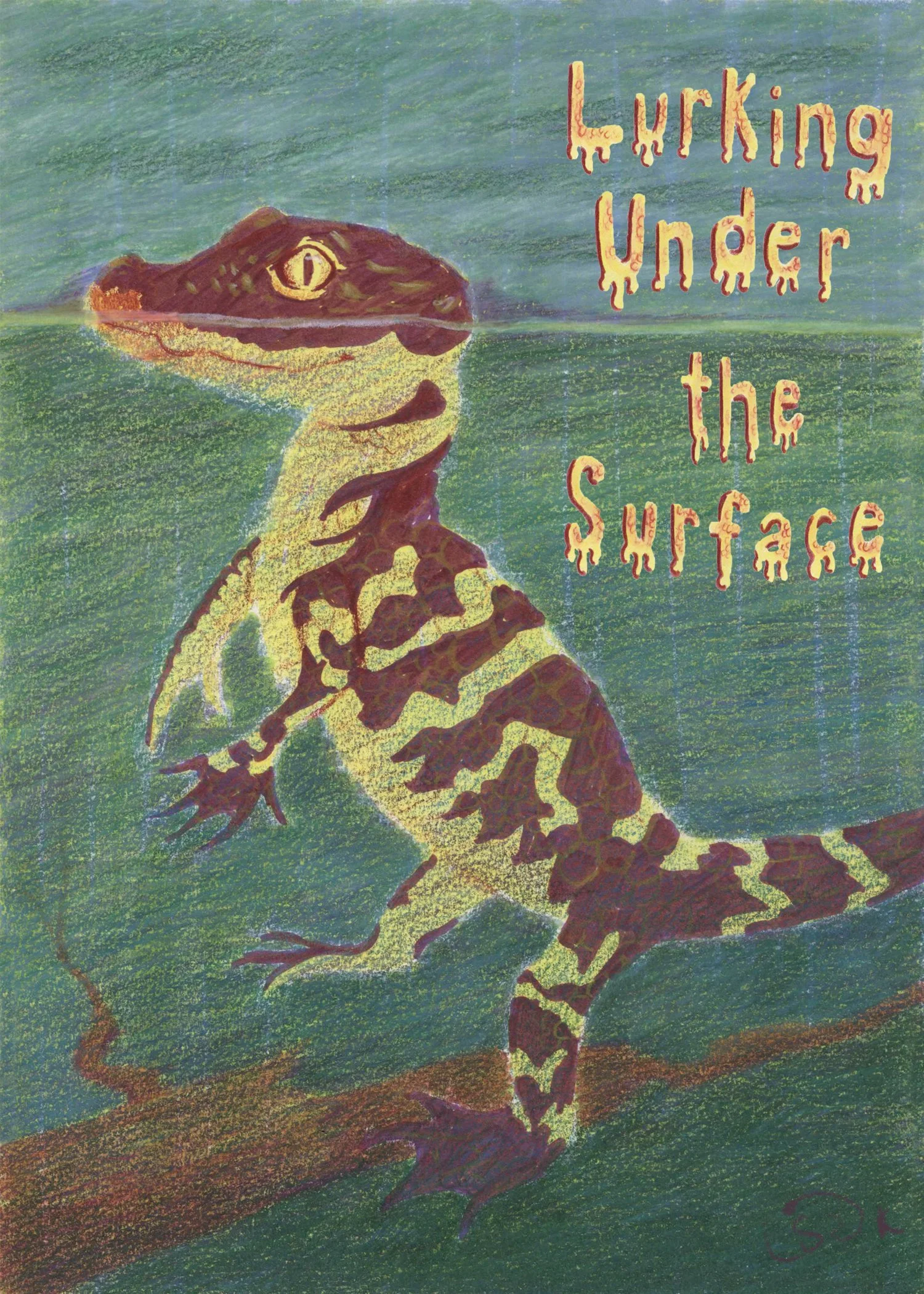 Book cover design inspired by an aquarium trip