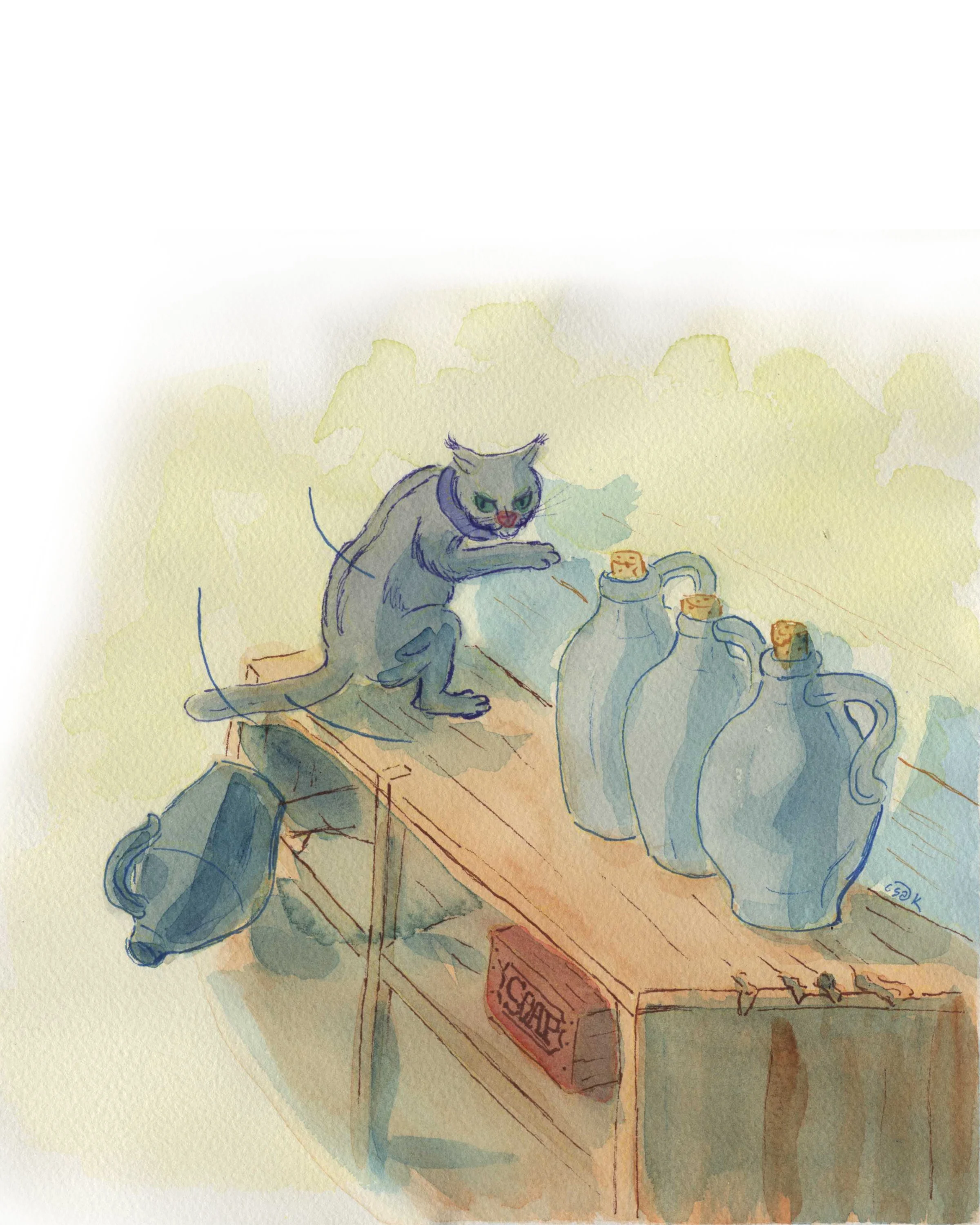 Book illustration inspired by a trip to The Berkshires, MA
