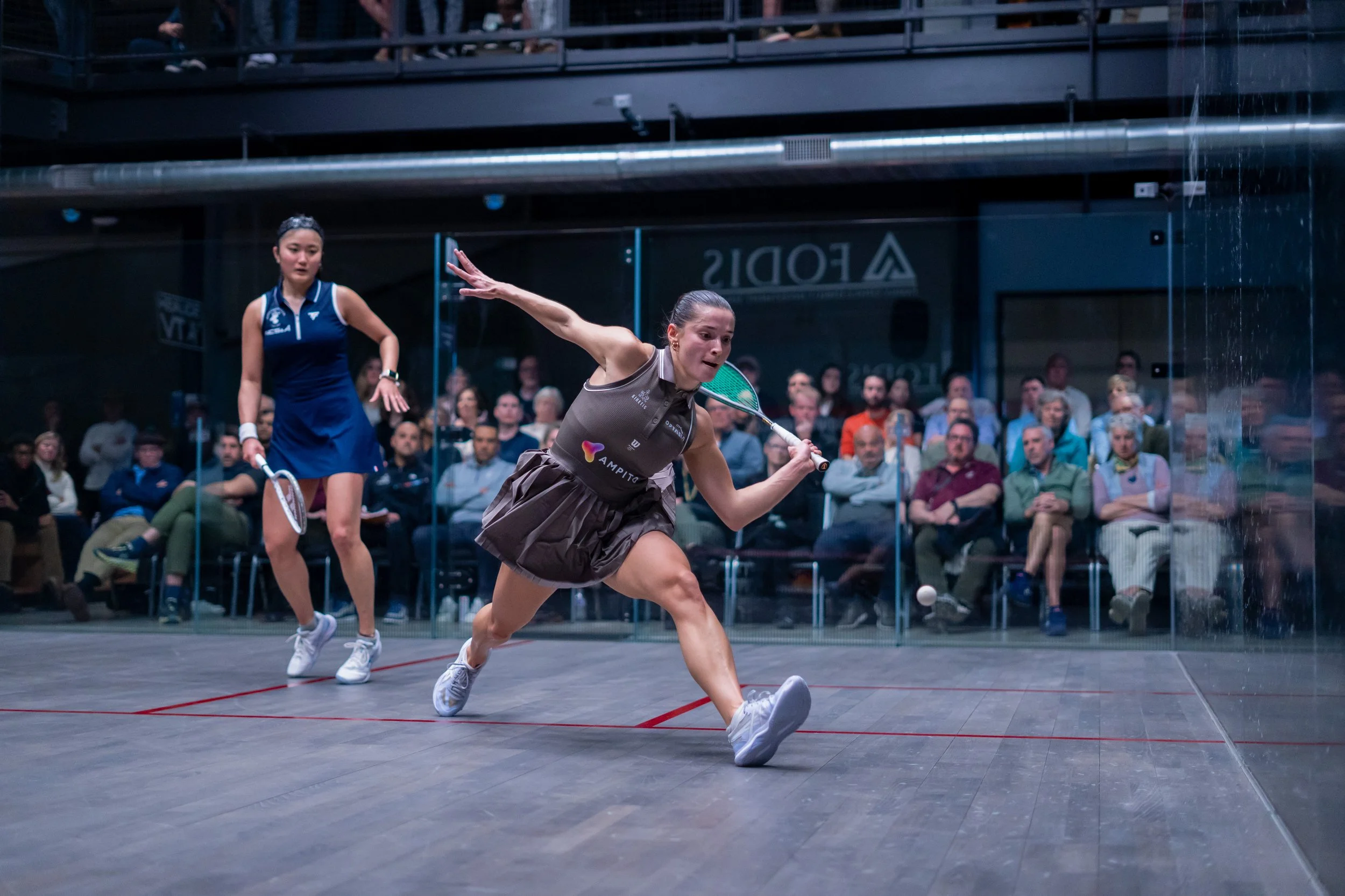The 2026 Steel City Open semi-final tournament between Satomi Watanabe and Jasmine Hutton.