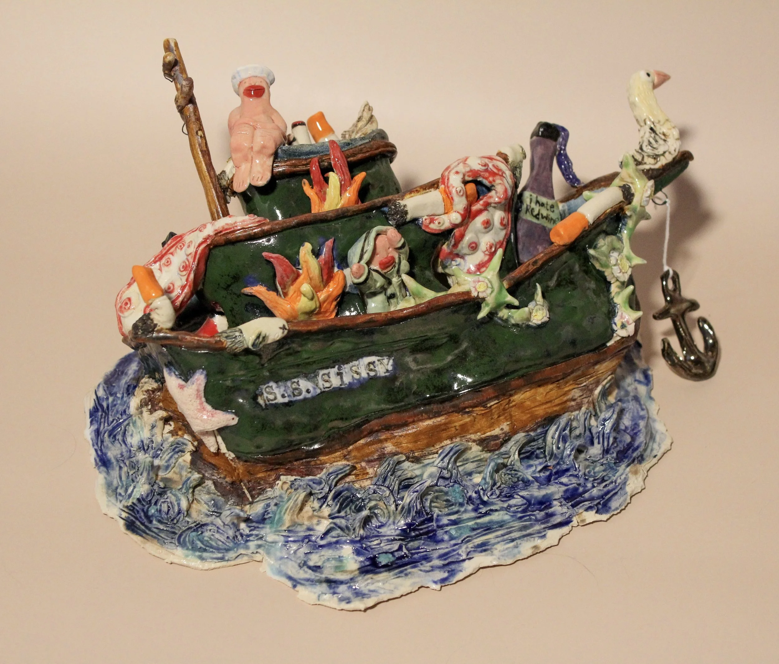 Oh Sailor, My Sailor (S.S. Sissy) Ceramic, String, Metal 2025