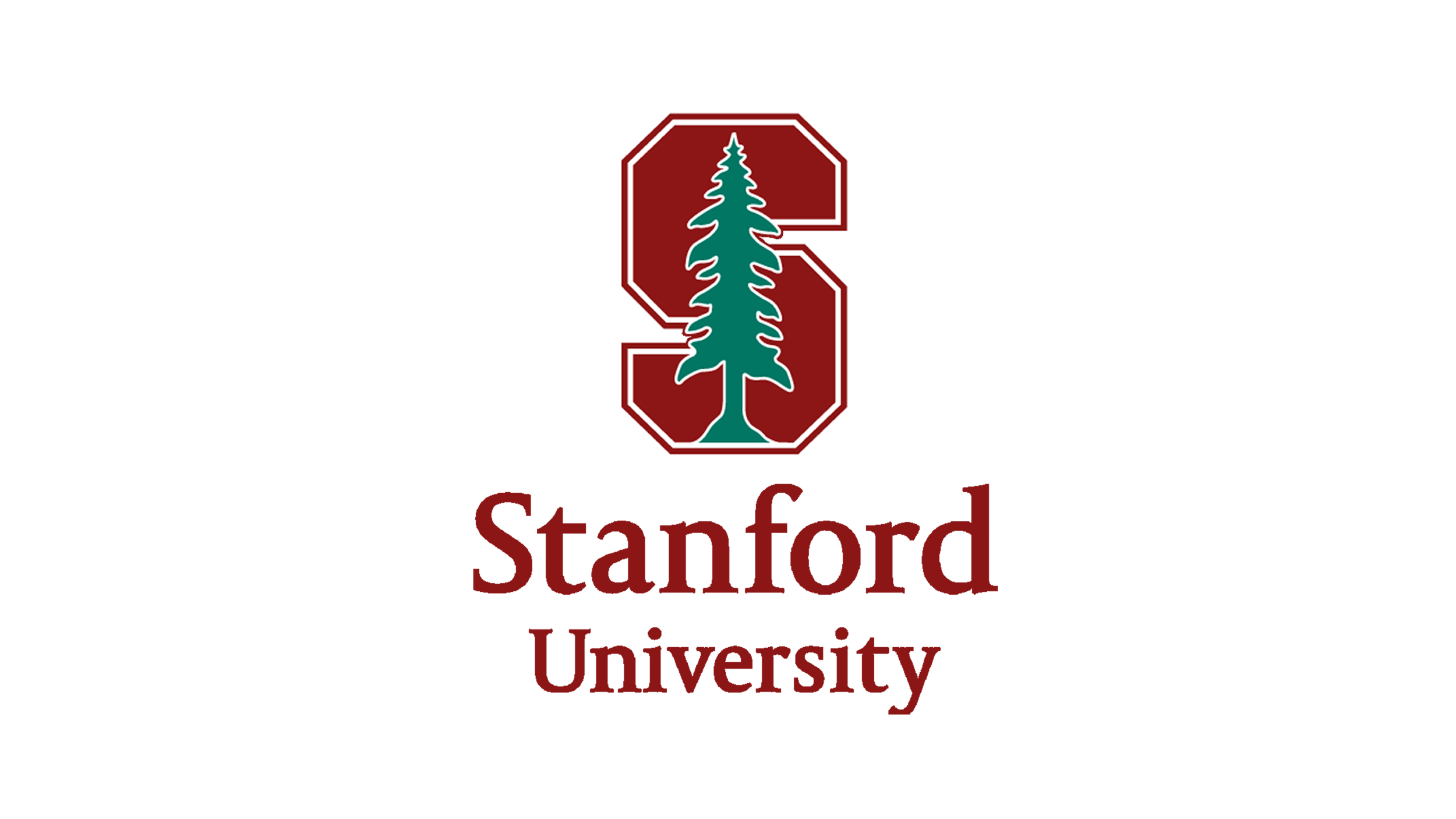 Stanford Cardinal logo with red block S and green tree in the center.