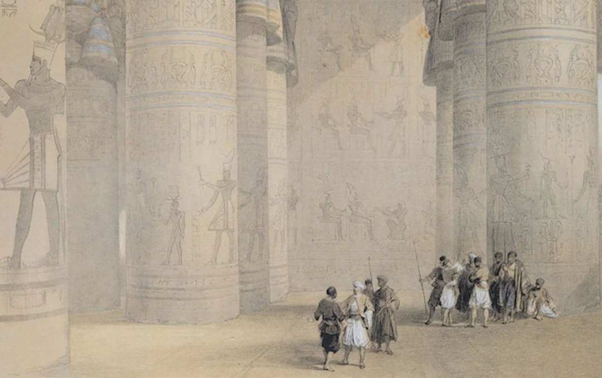 5357D Roberts, View from Under the Portico of the Temple of Dendera.jpeg