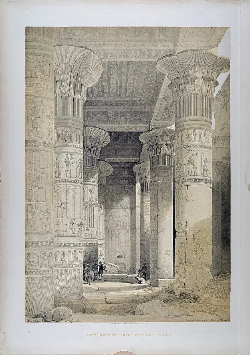 5361 Roberts, View From Under the Grand Portico, Philae.jpeg