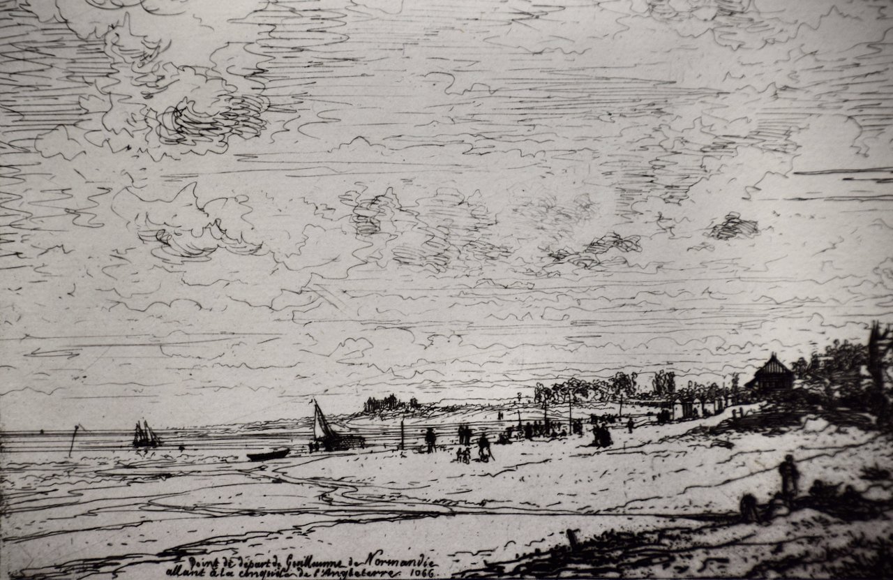 1818D Lalanne, Point de Depart de Guillaume de Normandie.jpeg