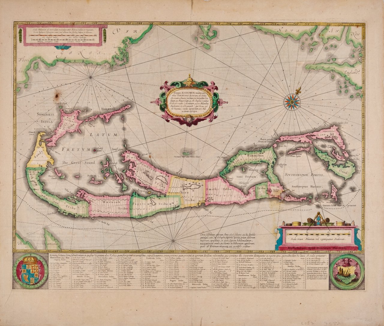 1500 Hondius, Bermuda - Mappa Aestivarum Insularum, Alias Barmudas.jpeg