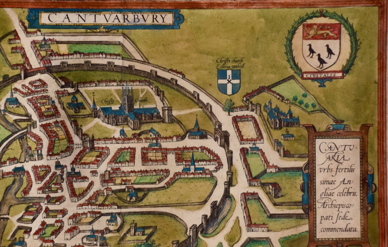 4638F Braun & Hogenburg, Cantuarbury, Map of Canterbury.jpeg