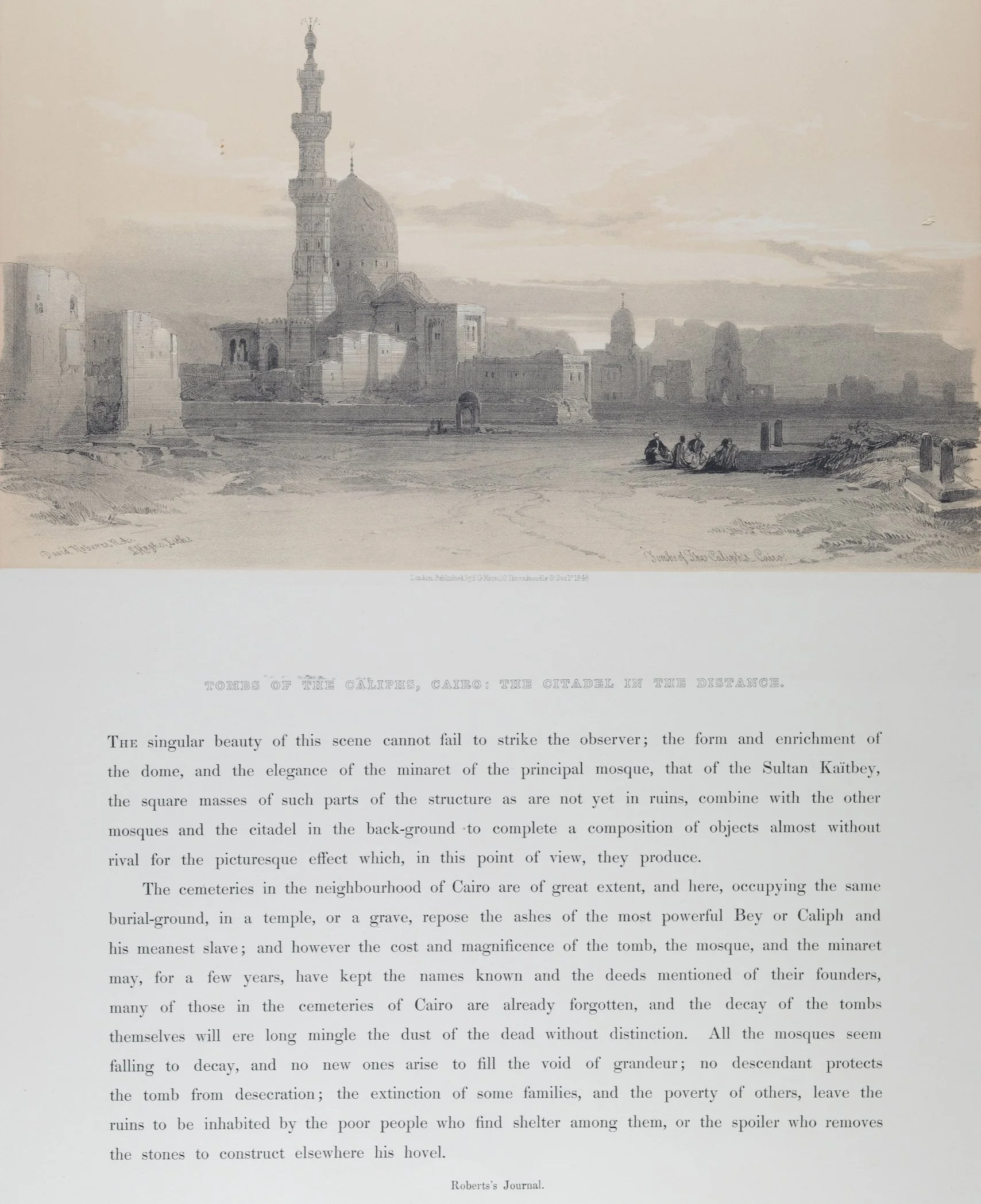 5388B Roberts, Tomb of the Caliphs, Cairo- The Citadel in the Distance.jpeg