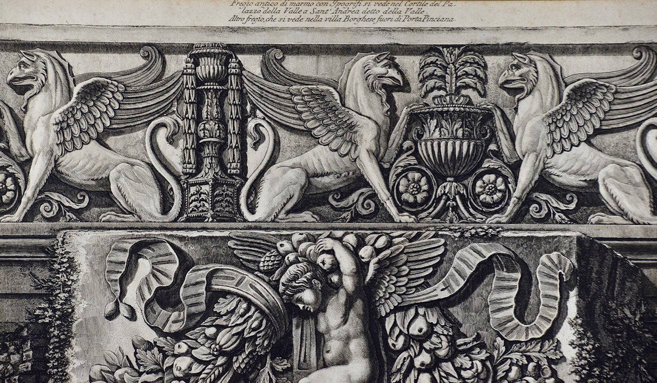 1077B Piranesi, Fregio antico di marmo con Ippogrifi.jpg