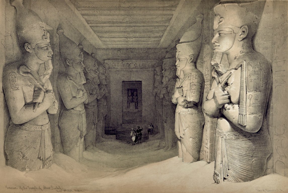 5327A Roberts, Interior of the Temple of Aboo Simbel.jpeg