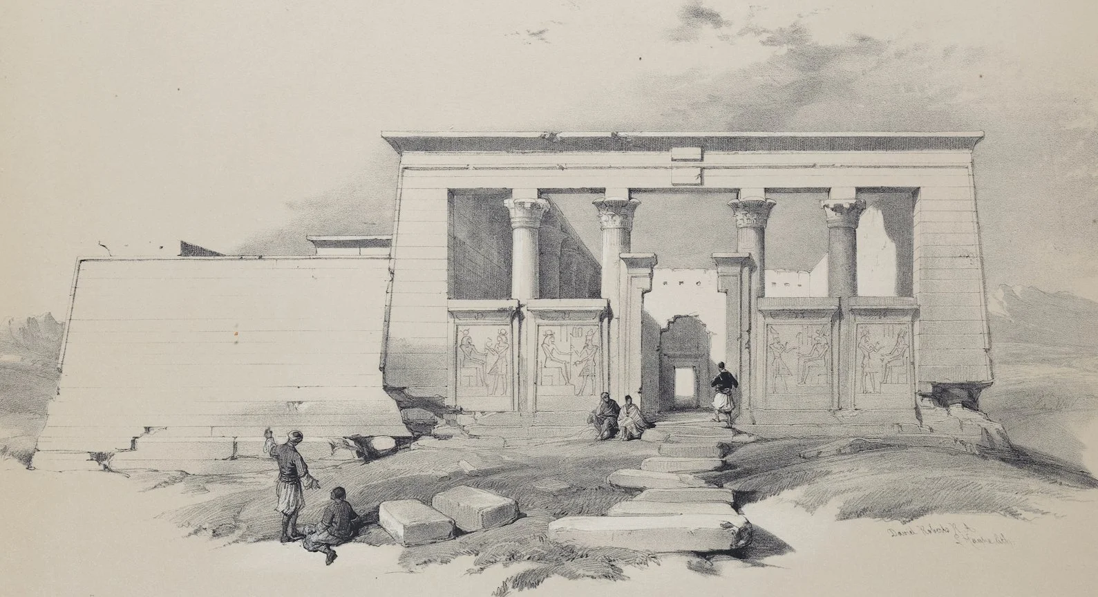 5433C Roberts, Temple of Wady Dabod, Nubia.jpeg