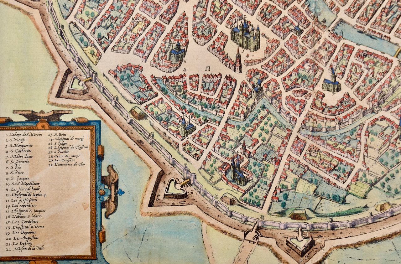 4893C Braun & Hogenberg, Tornacum, View of Tournai, Belgium.jpeg