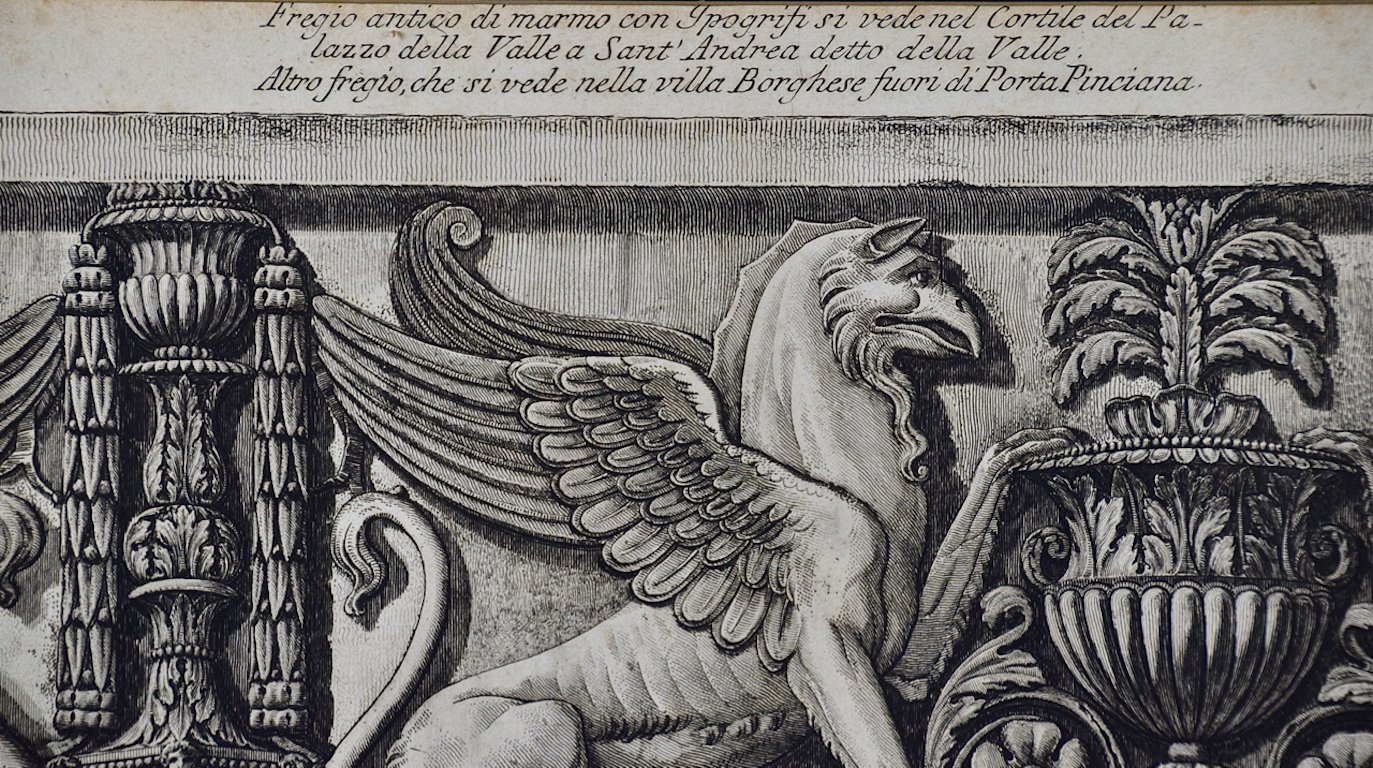 1077F Piranesi, Fregio antico di marmo con Ippogrifi.jpg