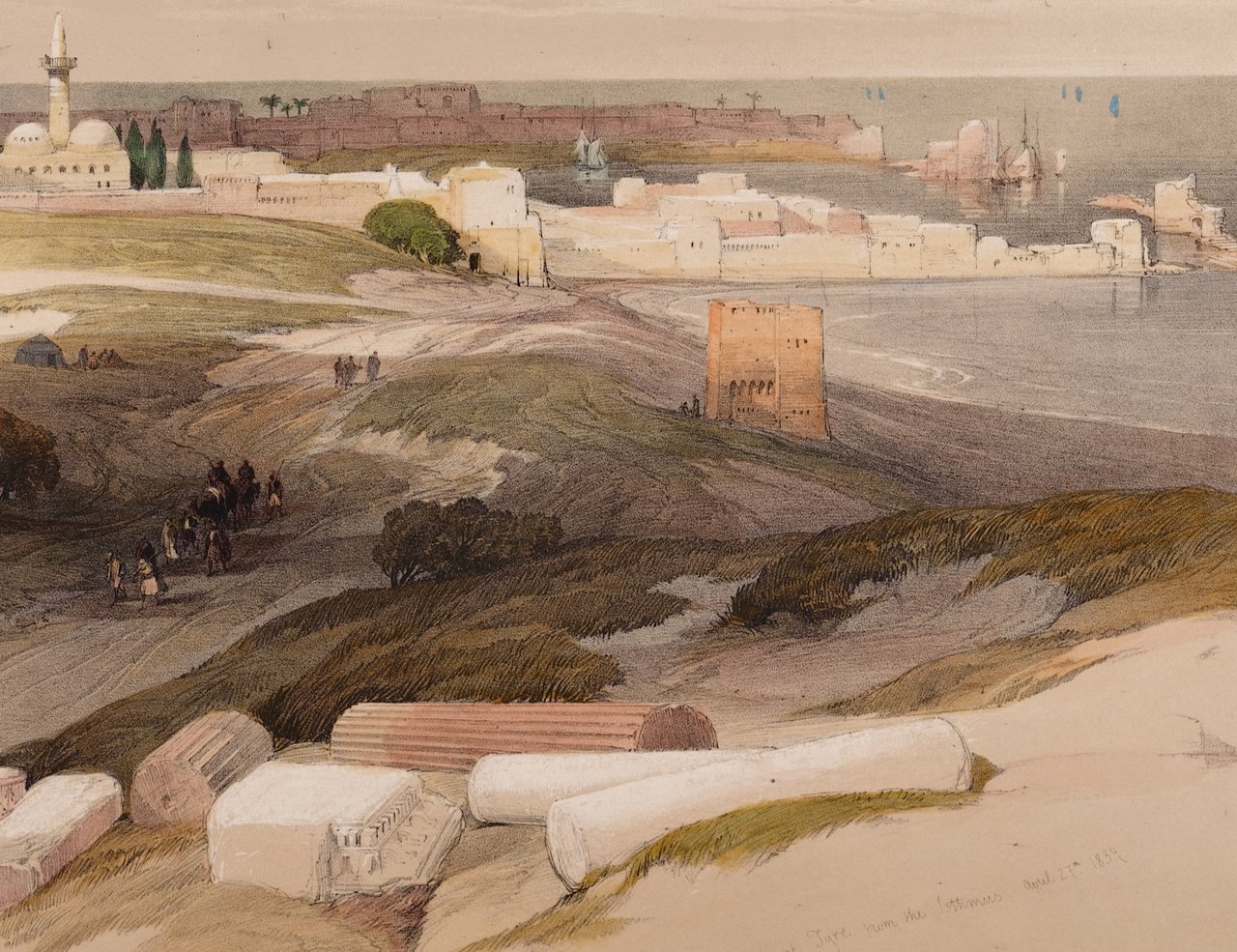 3977D Roberts, Tyre, From the Isthmus.jpeg
