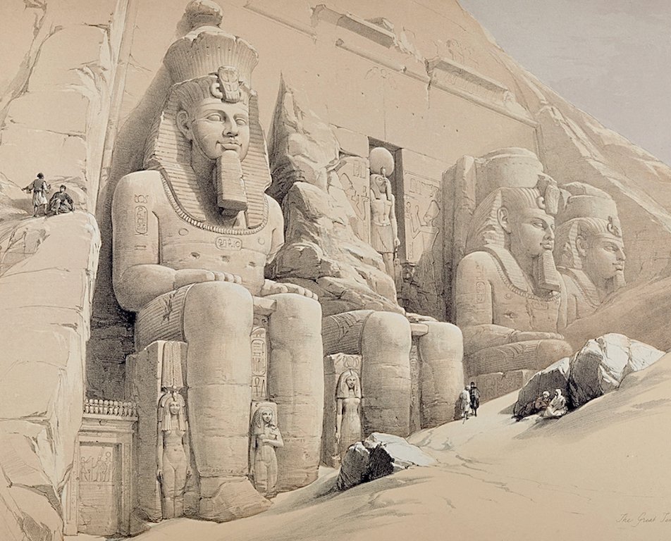 5325B Roberts, The Great Temple of Aboo Simble, Nubia.jpeg