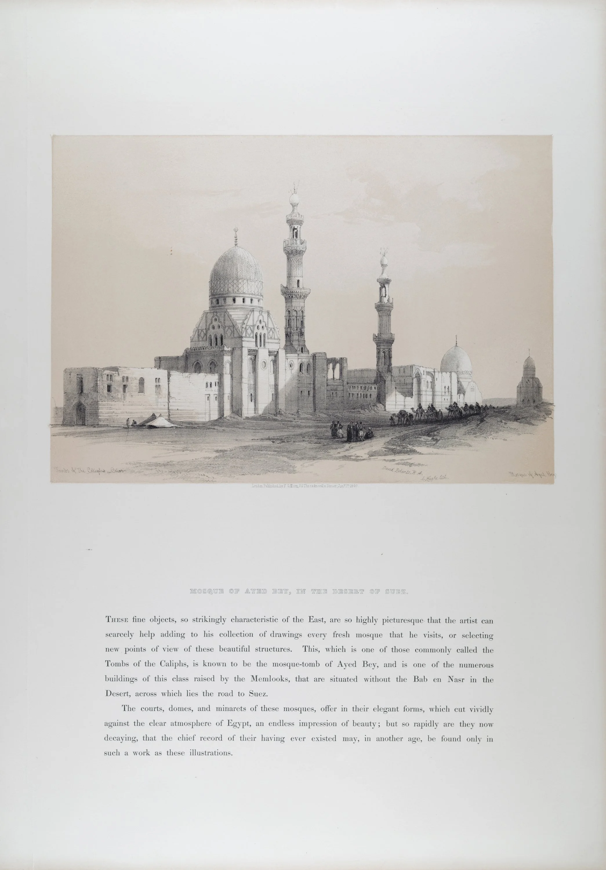5431 Roberts, Mosque of Ayed Bey, in the Desert of Suez.jpeg