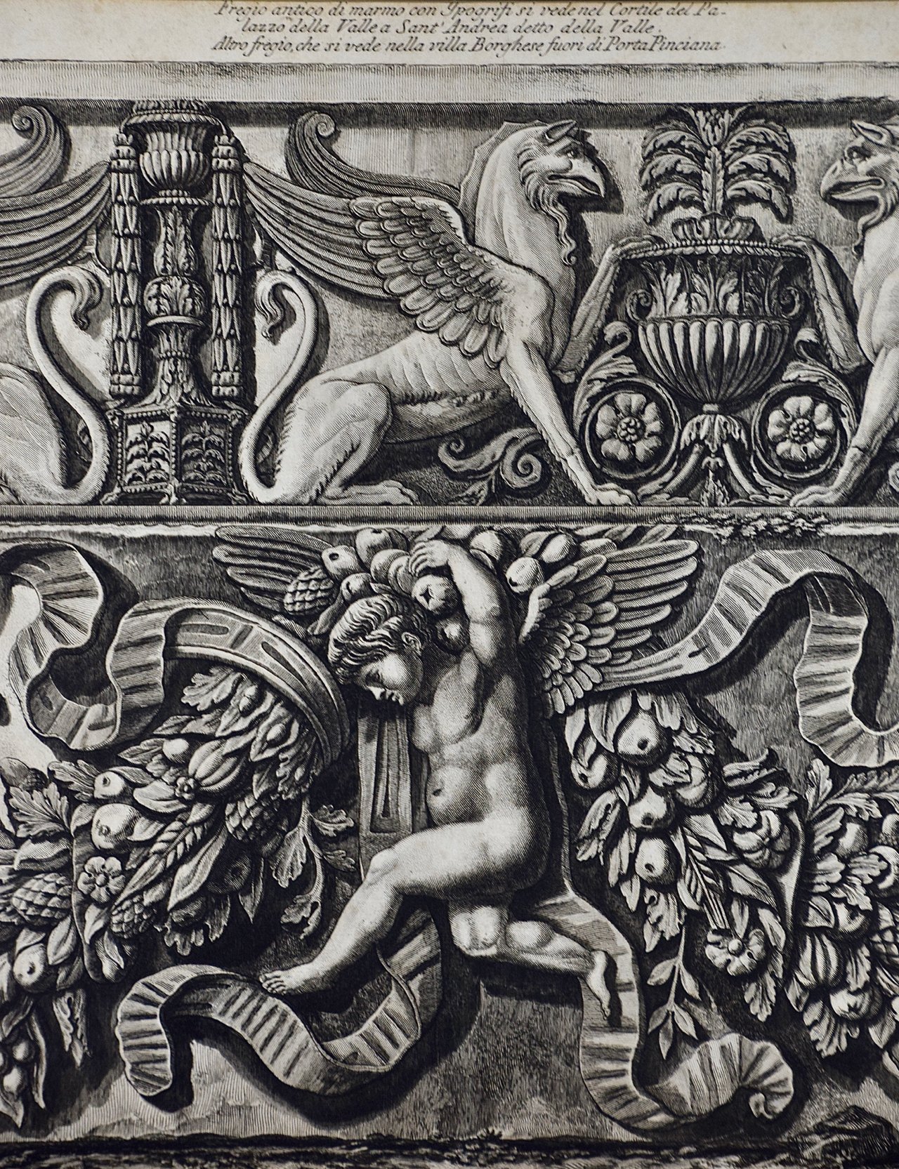 1077D Piranesi, Fregio antico di marmo con Ippogrifi.jpg