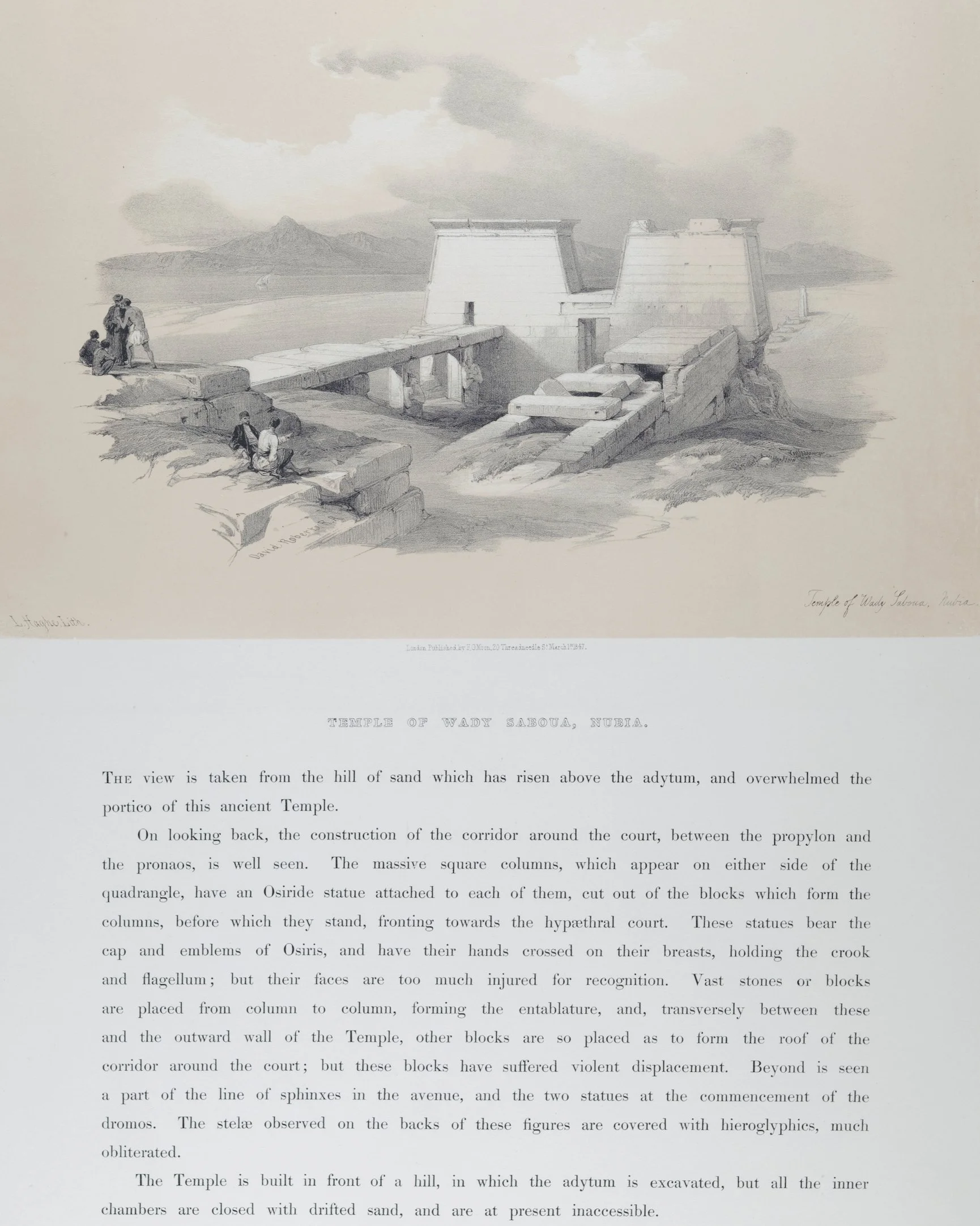 5438B Roberts, Temple of Wady Saboua, Nubia.jpeg