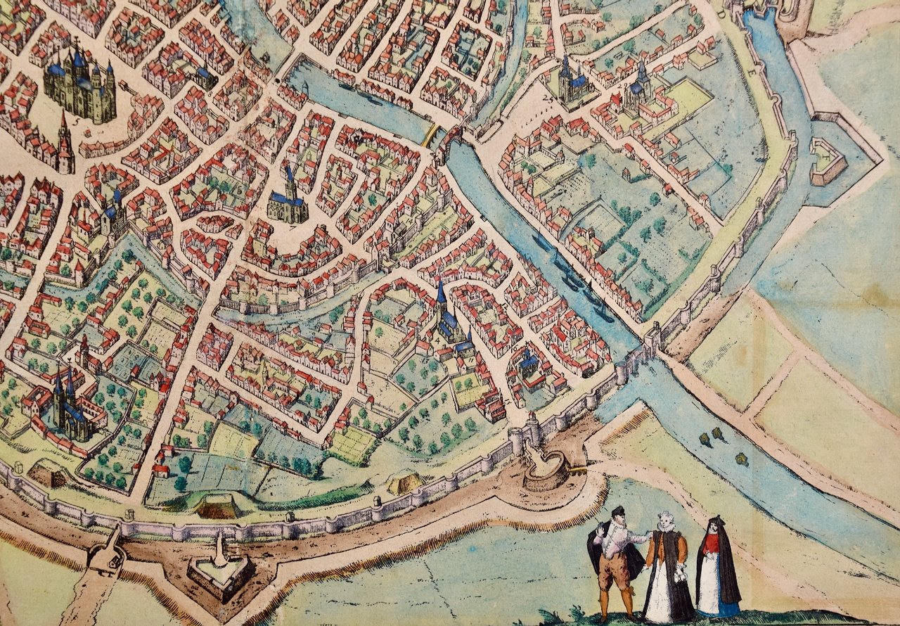 4893D Braun & Hogenberg, Tornacum, View of Tournai, Belgium.jpeg