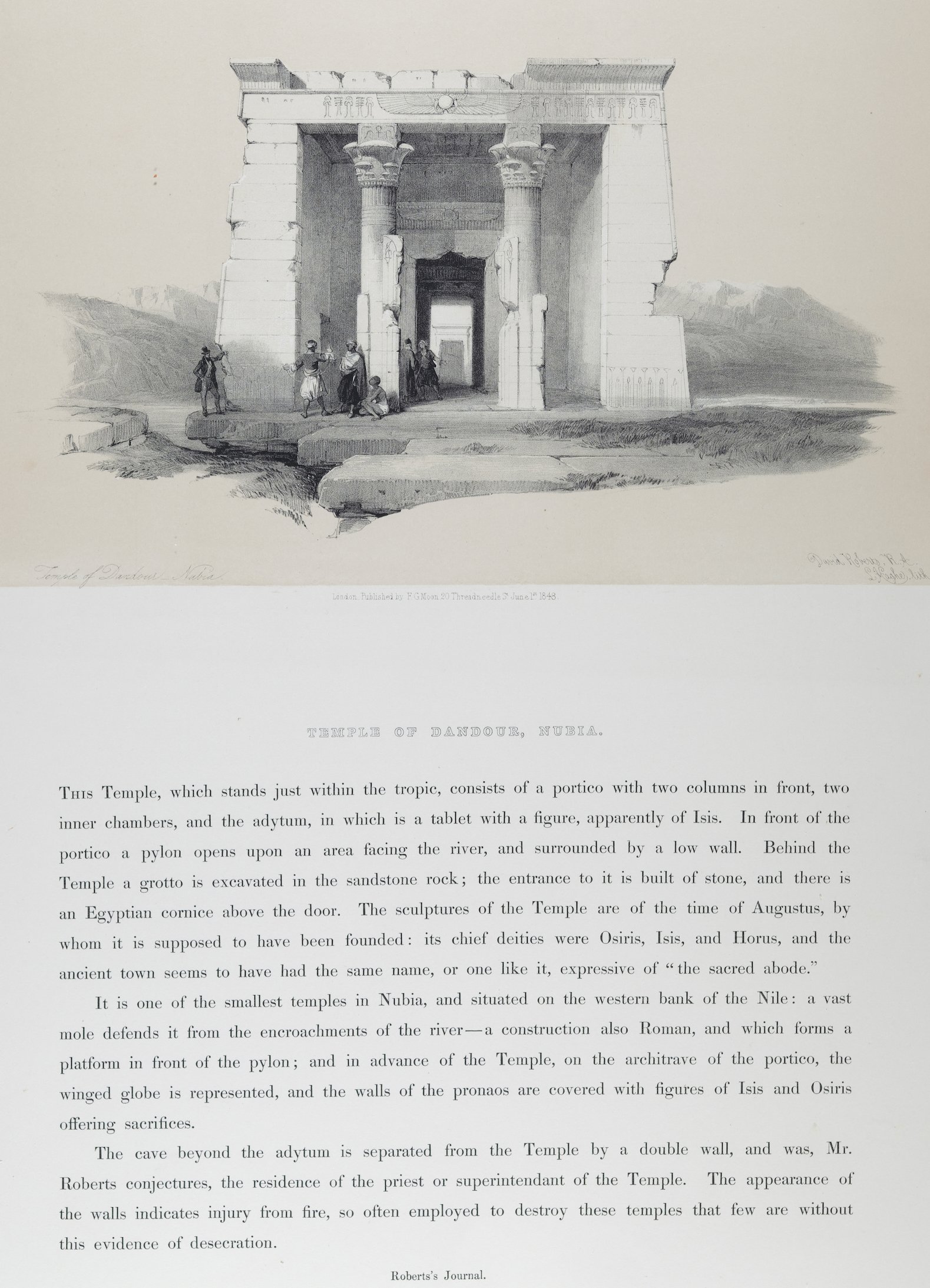 5432B Roberts, Temple of Dandour, Nubia.jpeg