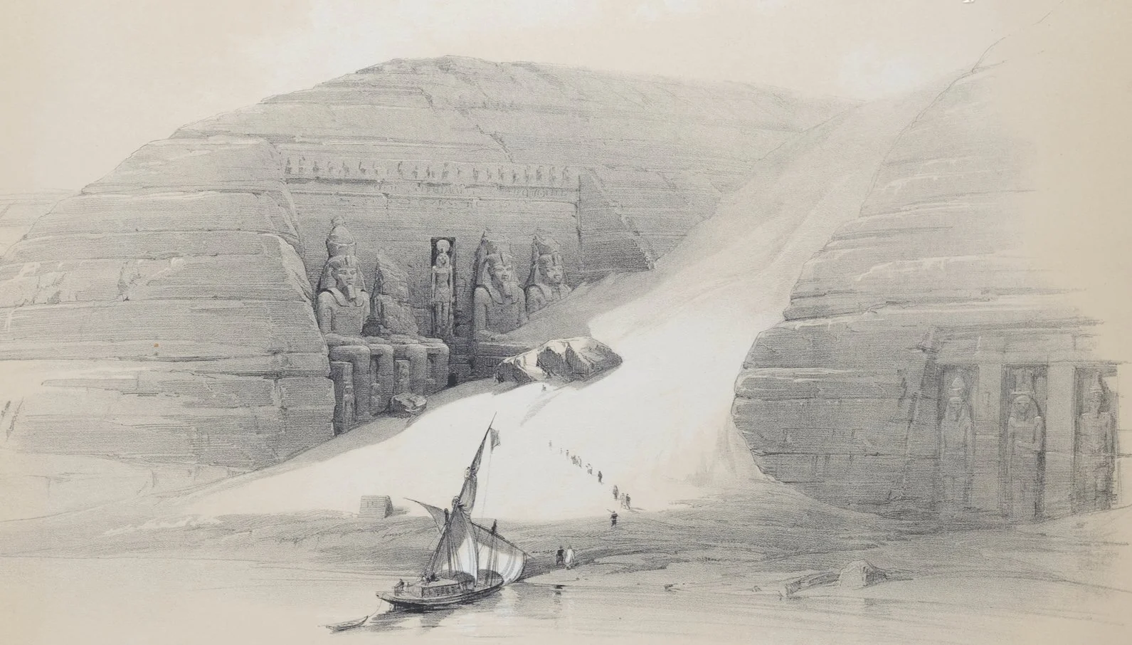 5404C Roberts, The Temples of Aboo-Simbel, From the Nile.jpeg