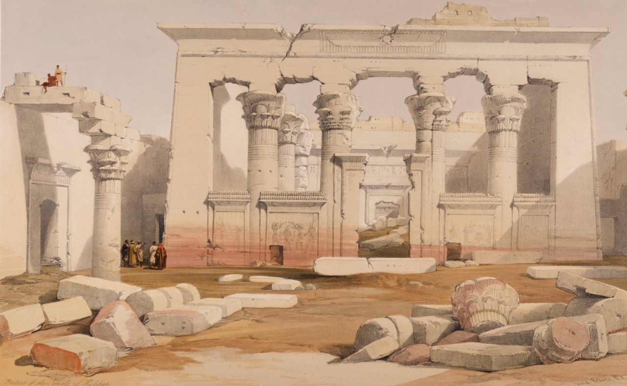 3933B Roberts, Portico of the Temple of Kalabshi.jpeg