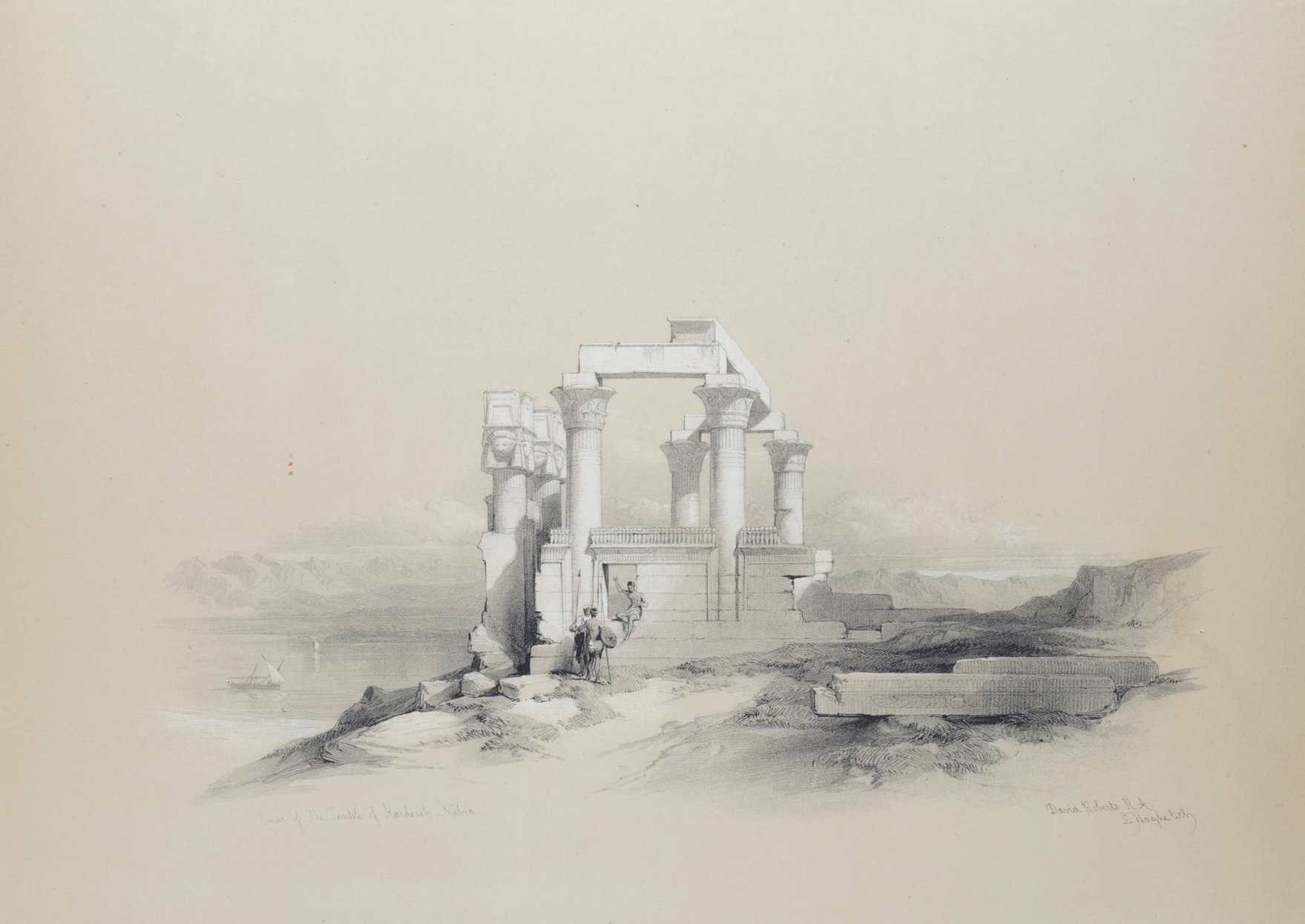 5442A Roberts, Temple of Wady Kardassy, Nubia.jpeg
