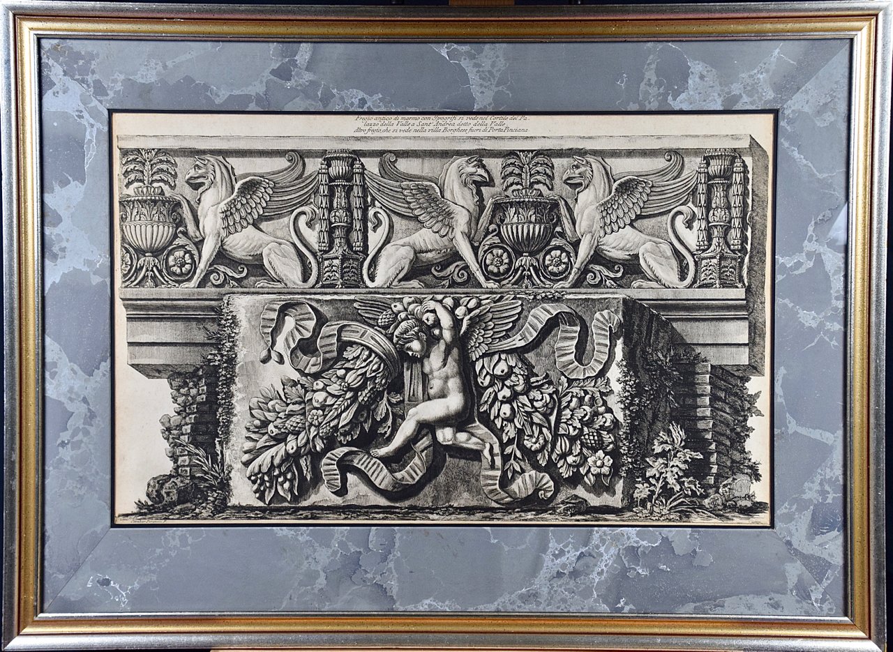 1077 Piranesi, Fregio antico di marmo con Ippogrifi.jpg