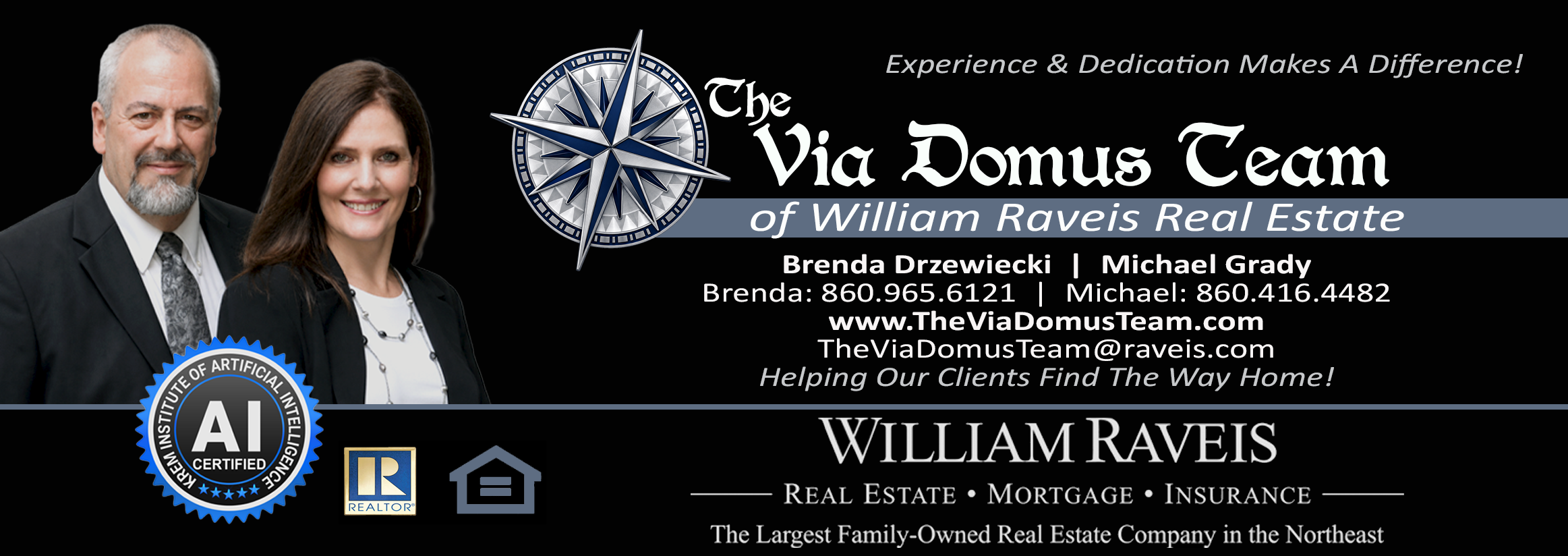 Brenda & Michael The Via Domus Team of William Raveis Real Estate