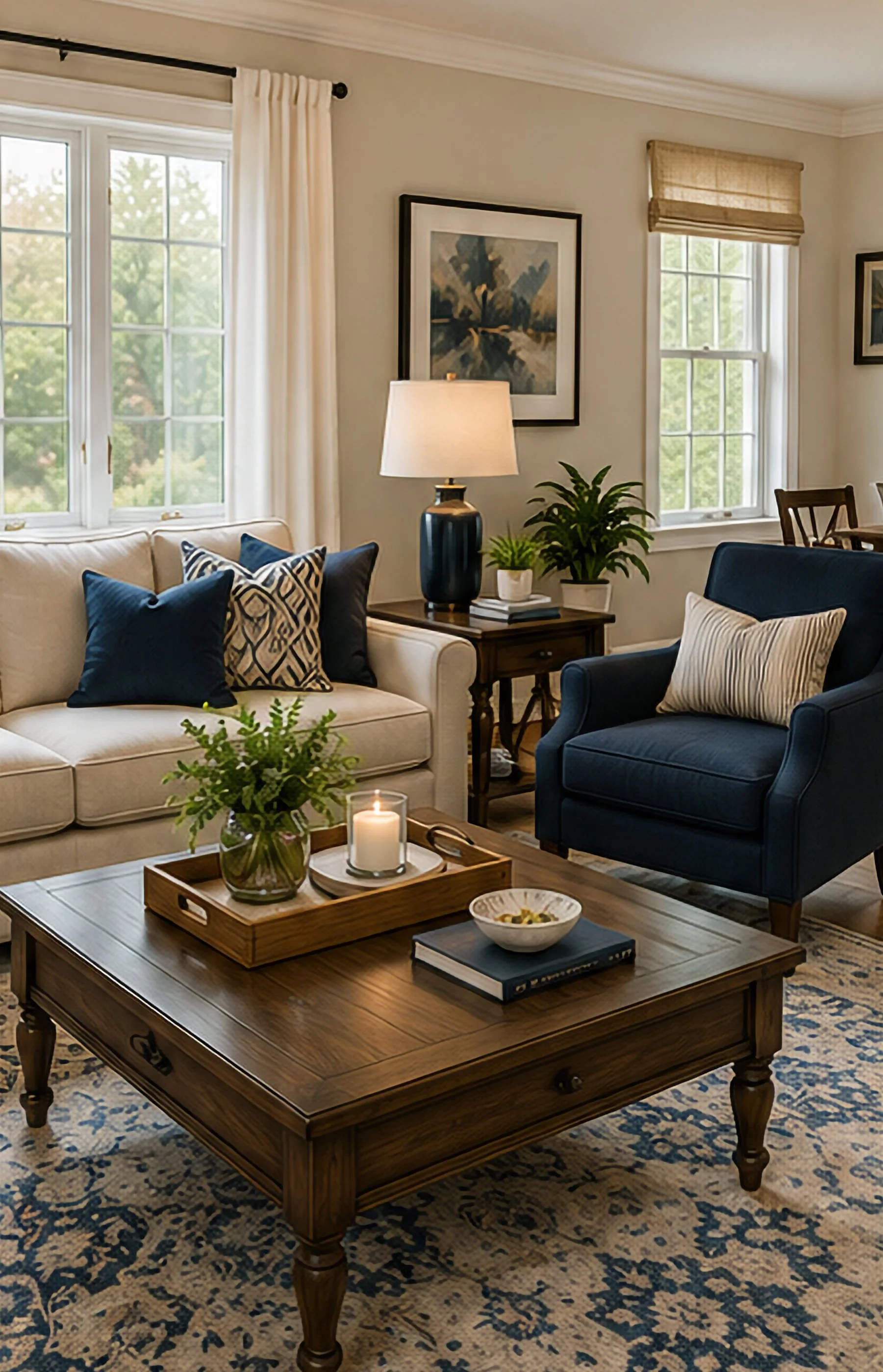 Beautifully presented living room by The Via Domus Team