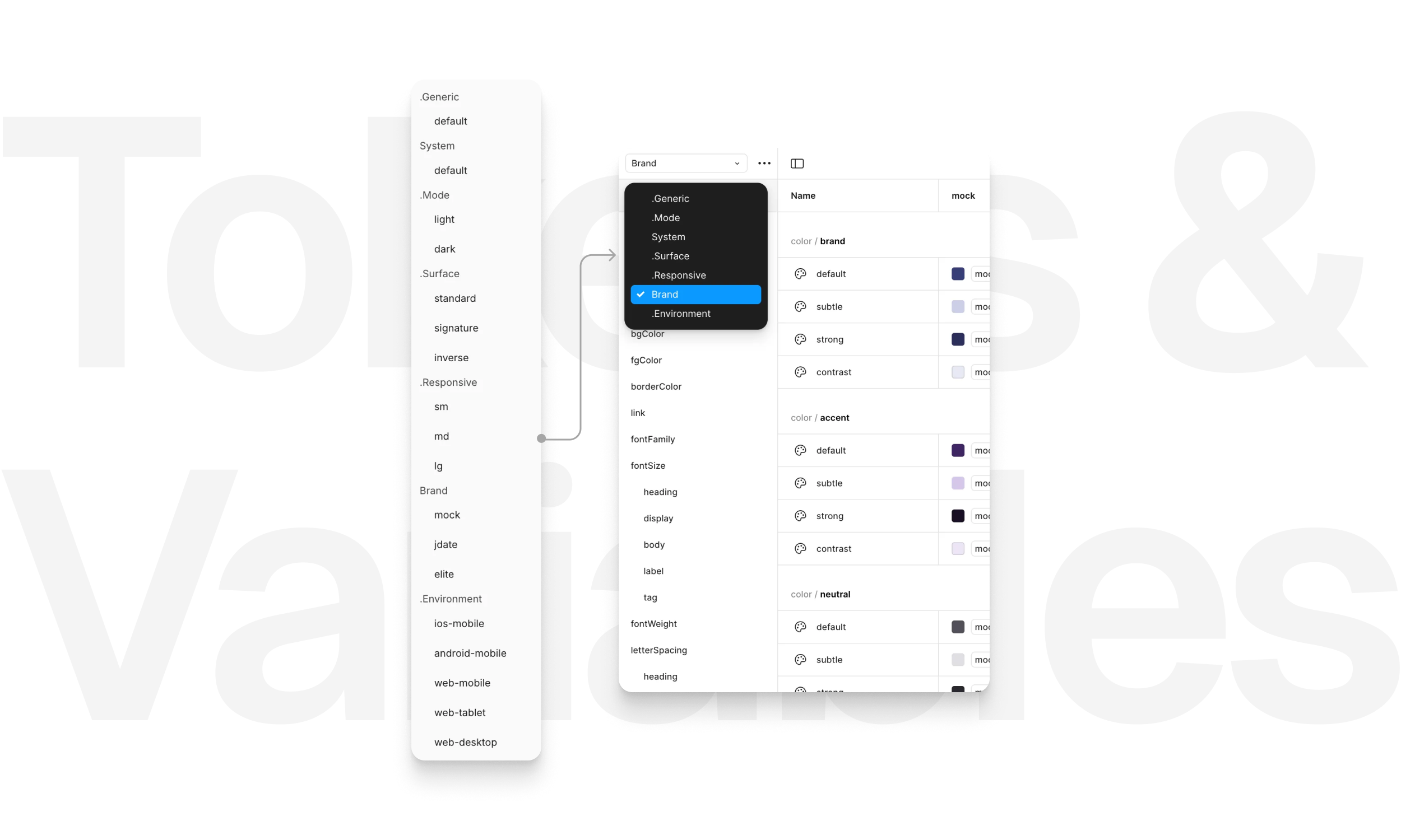 Certain themes were named with a period prefix in Tokens Studio to exclude them from being published to team libraries, ensuring only the intended collections were available for designers to use.