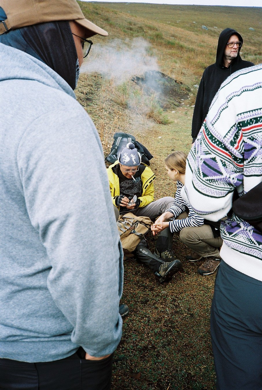 ▴ Smoking Break in the Kyrgyz Mountains (Vision3 250D)