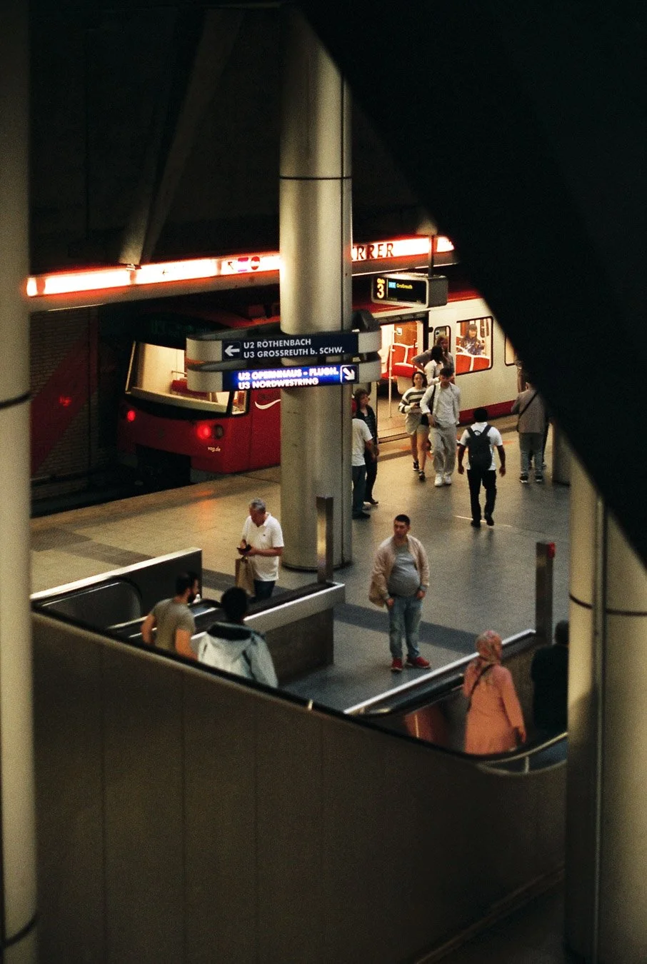 ▴ Plärrer Nuremberg Metro Station (Cinestill 400D)