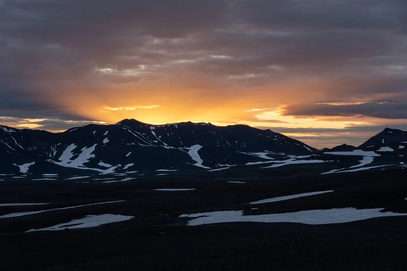  Snowy peaks along the  Ring Road  as we headed toward the  Möðrudalur/Fjalladýrðcampsite  for the night. 