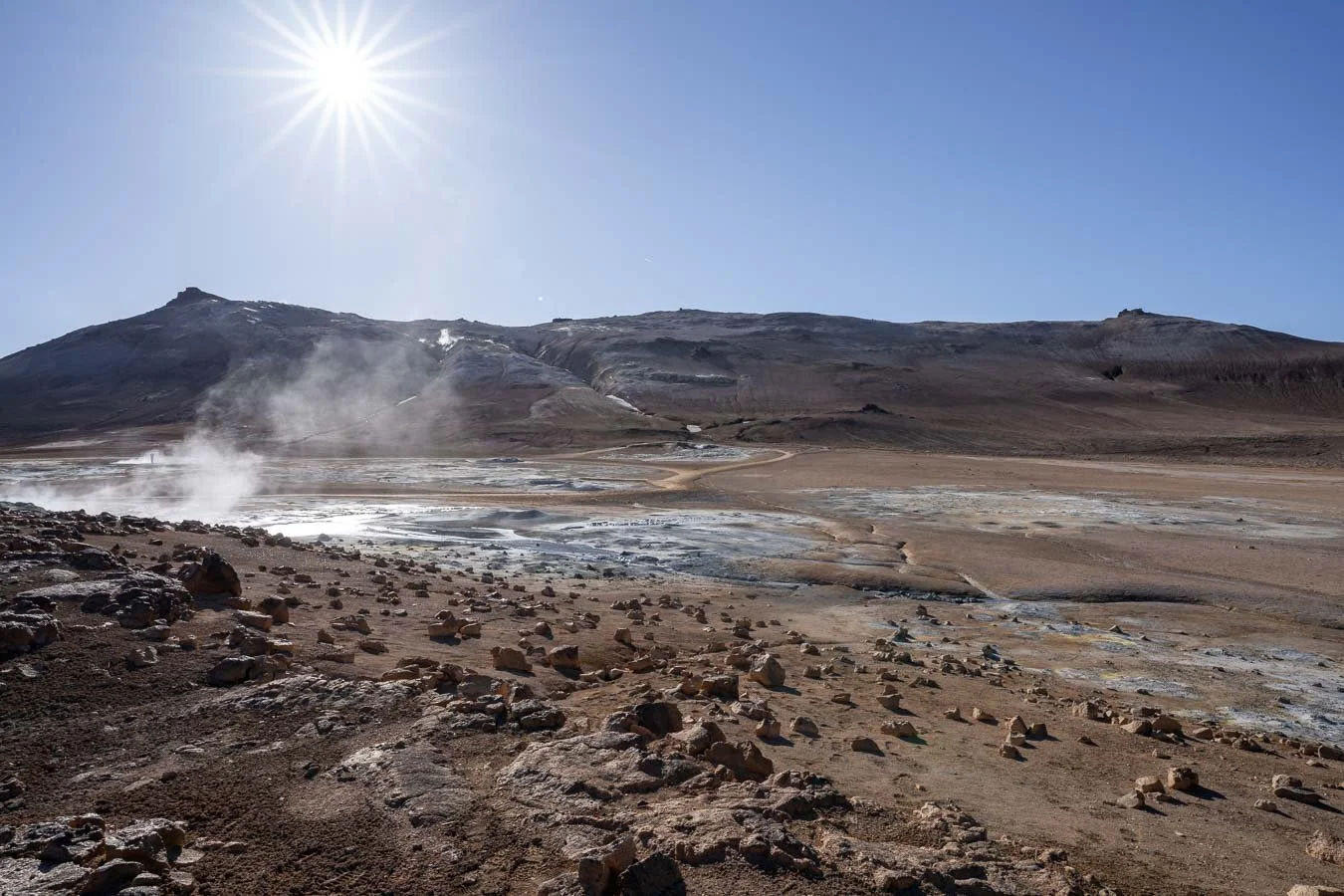 Visitors are advised to stay on marked paths due to thin crusts and dangerously high ground temperatures. 