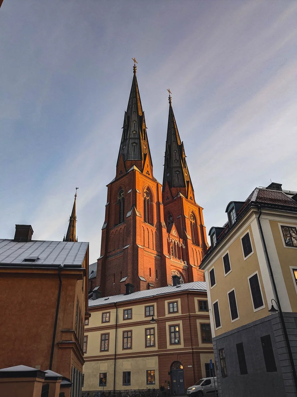 Uppsala Cathedral with its iconic twin spires. 