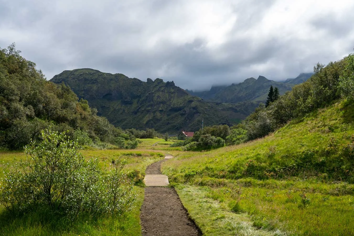   Langidalur  Campsite, one of the two campsites adjacent to the  Volcano Huts  Campsite. 