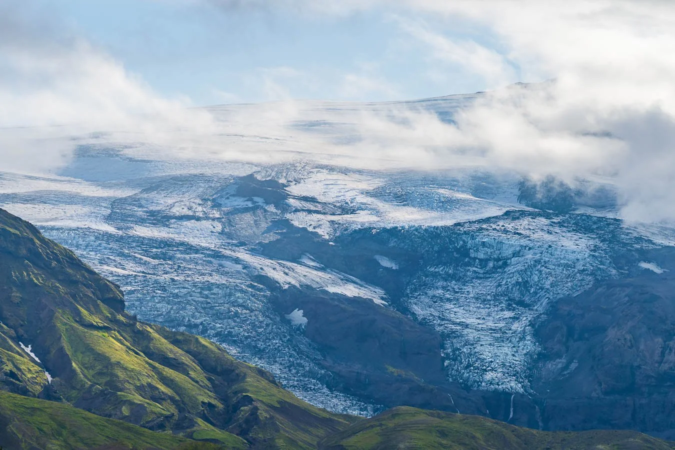  In addition, the  Orange Loop  hike offers great views of the  Eyjafjöll  glacier. 