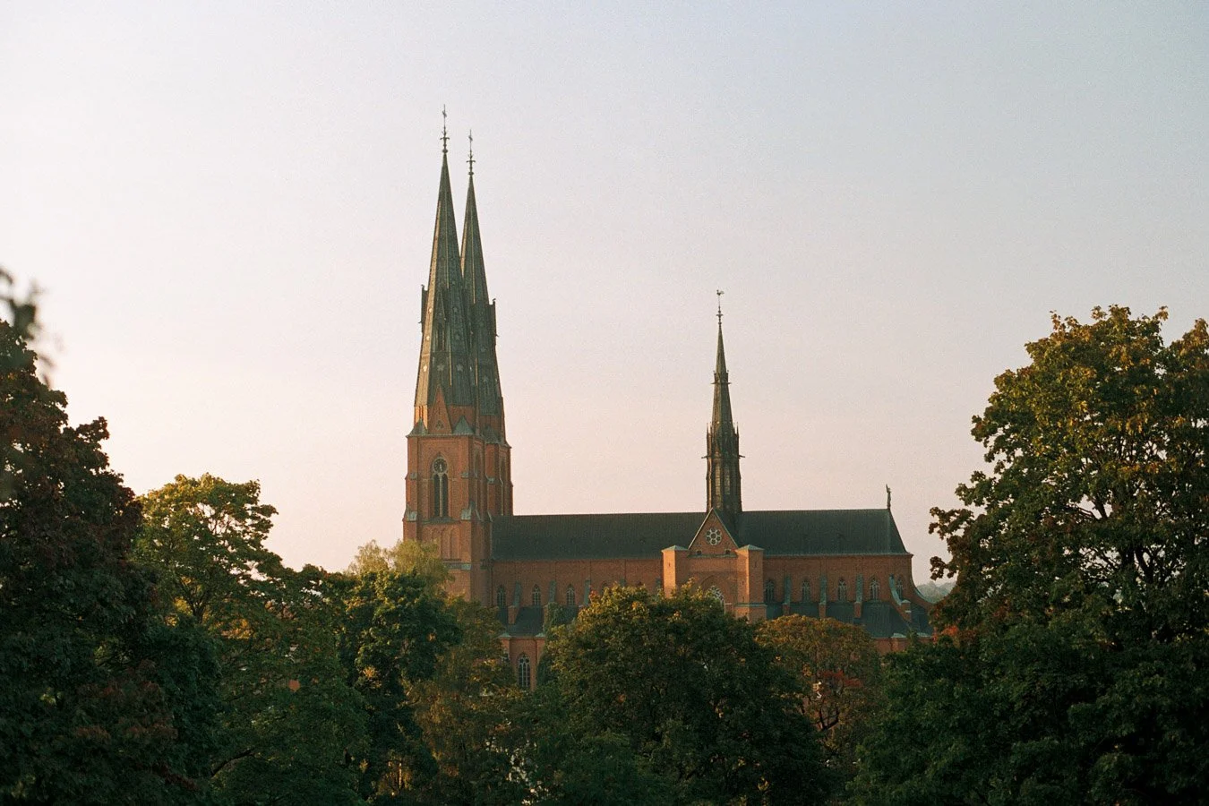 ▴ Uppsala Cathedral during Sunset II (Fuji 200)
