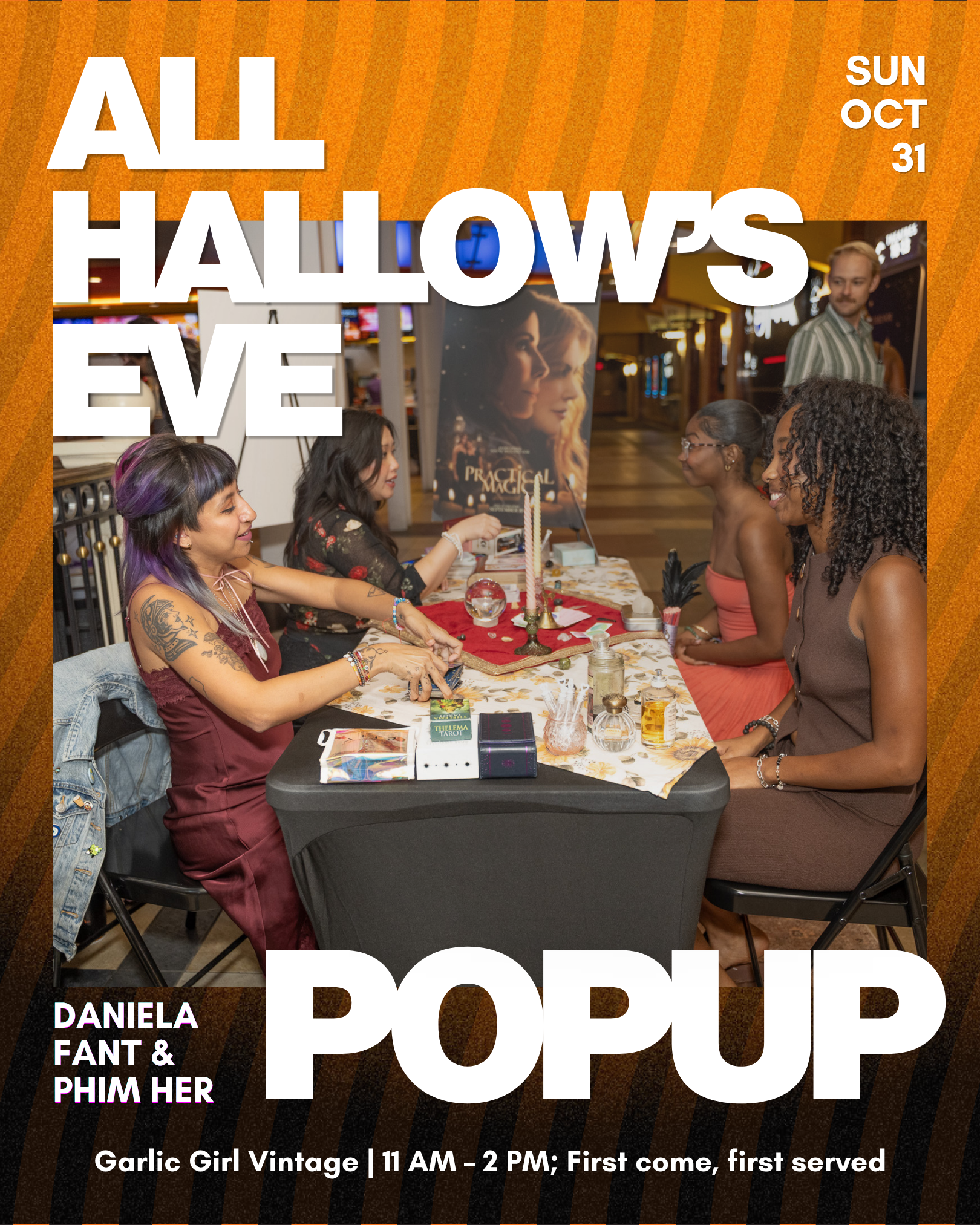 All Hallow’s Eve Tarot Reading Pop Up  @ Garlic Girl Vintage