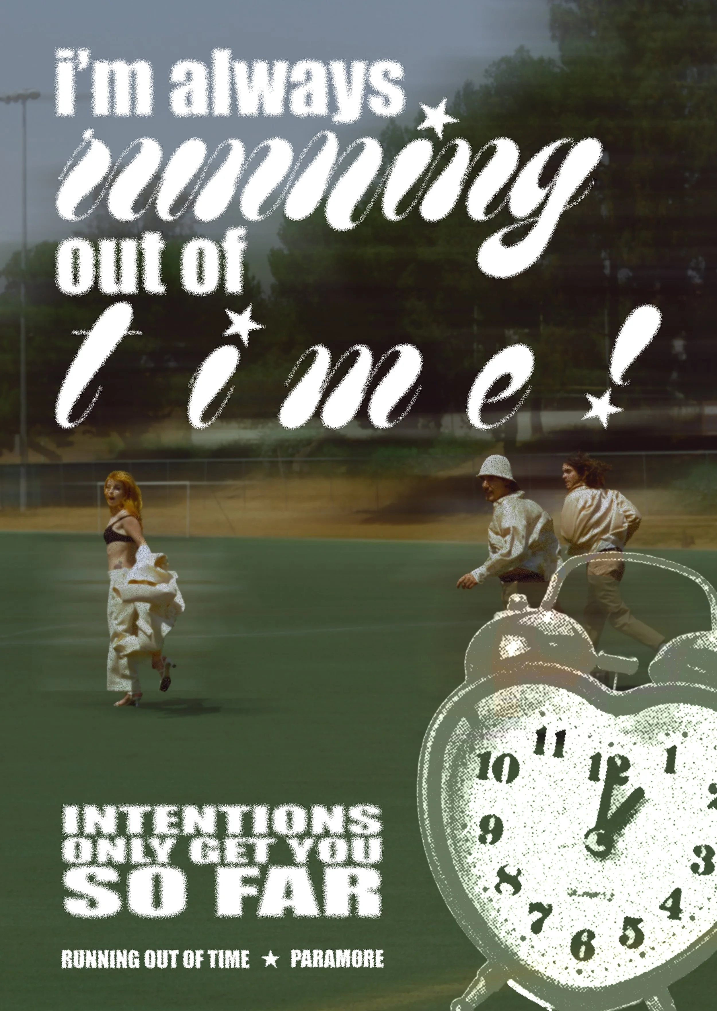 Running Out Of Time / Paramore. Photo used taken by Zachary Gray.