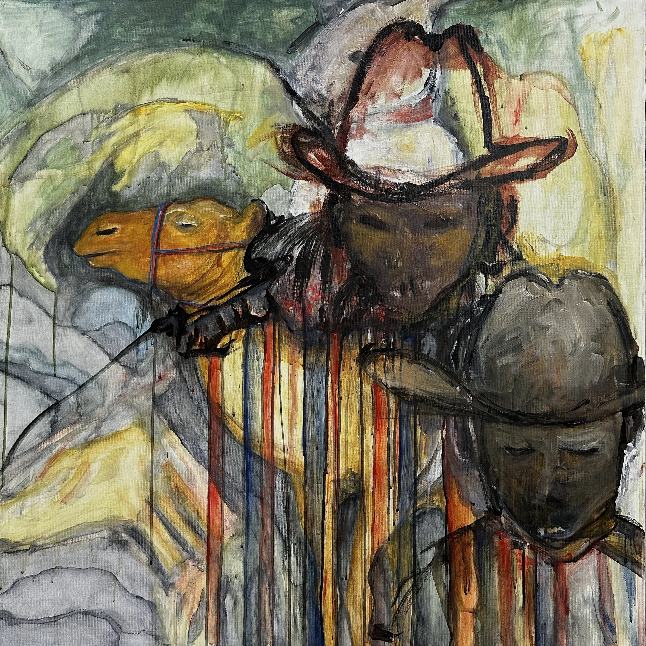 American Camel Cowboy 36"x 36"