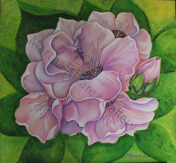 Caricia en rosa / Caress in pink
Acrylic on canvas
