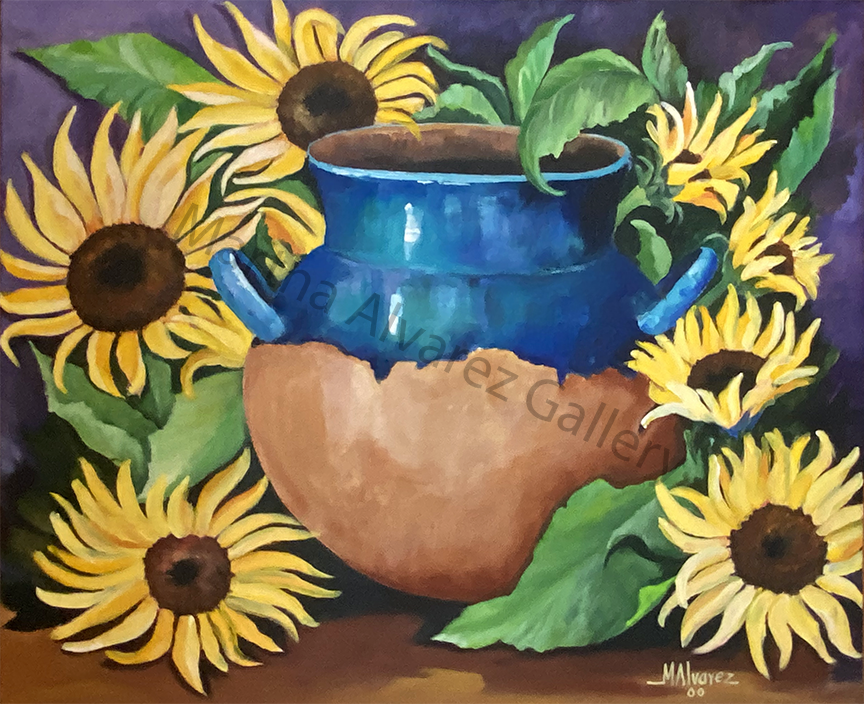 Entre Girasoles / Among Sunflowers
Oil on canvas