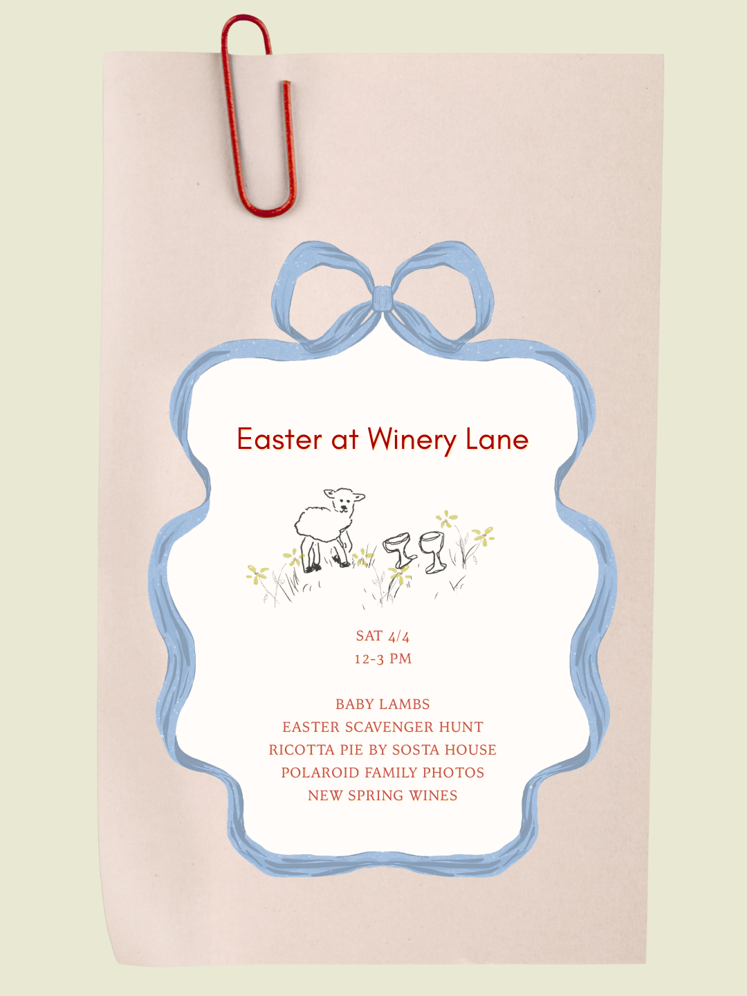 Easter at Winery Lane