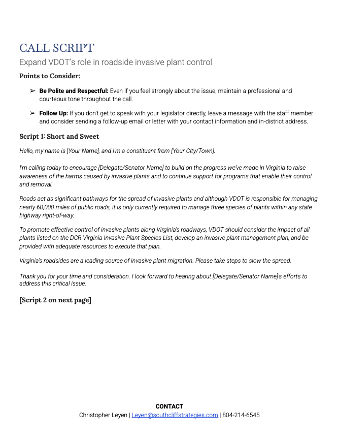 Manage VDOT Rights-of-Way