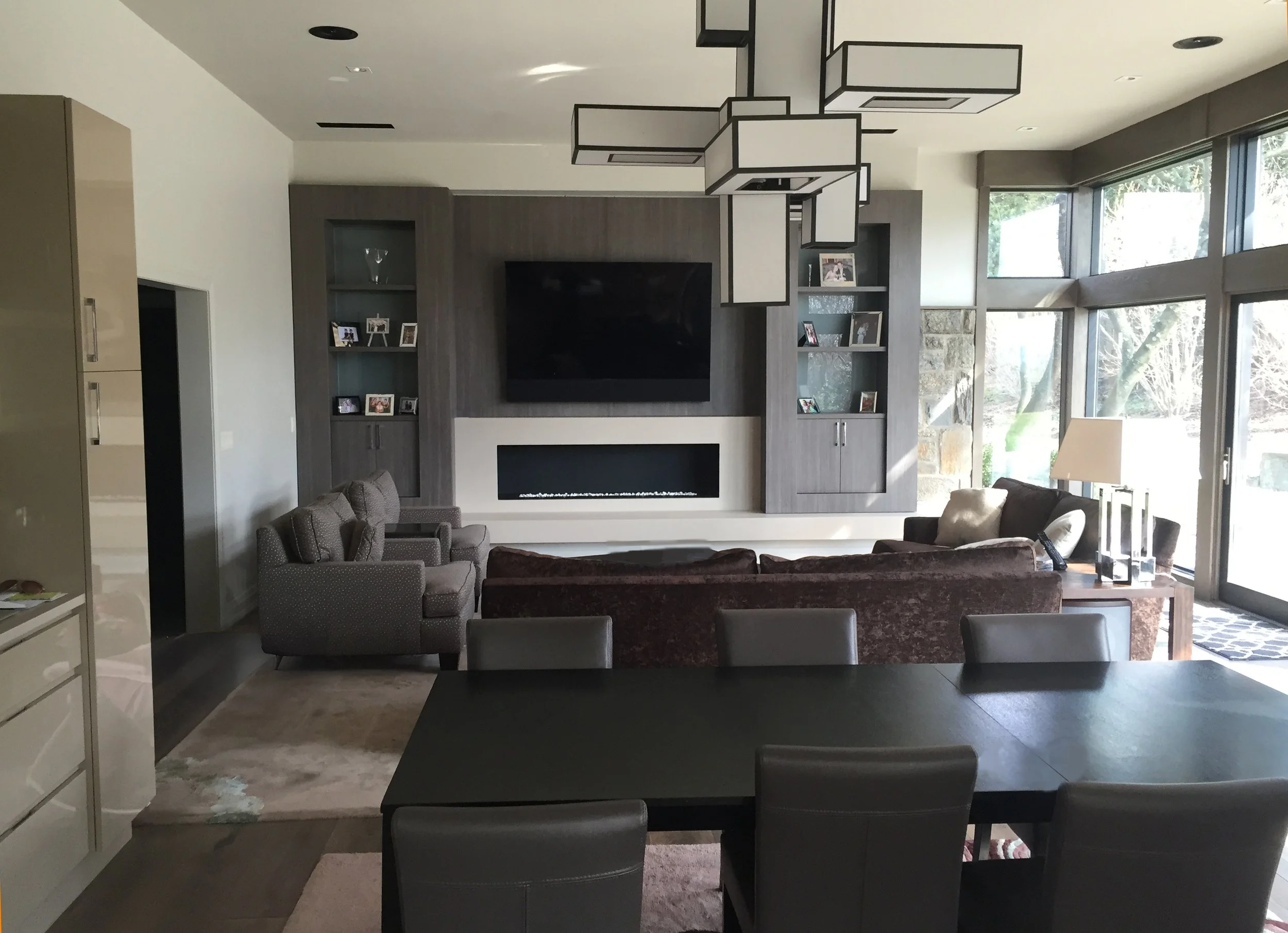 modern living room  fox chapel, pa 